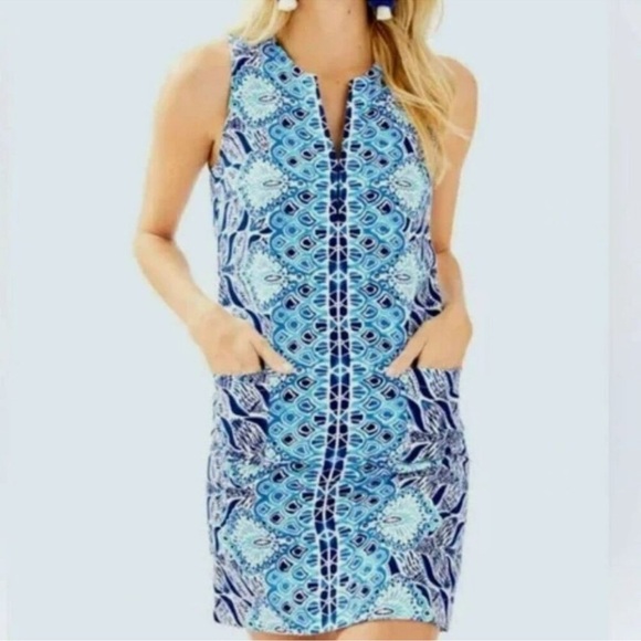 Lilly Pulitzer Kelby Stretch Shift Dress size 8 - Picture 1 of 16